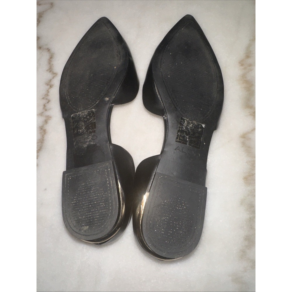 aldo shoes women flats 9.5 Gold Design Around Heel - Picture 6 of 8
